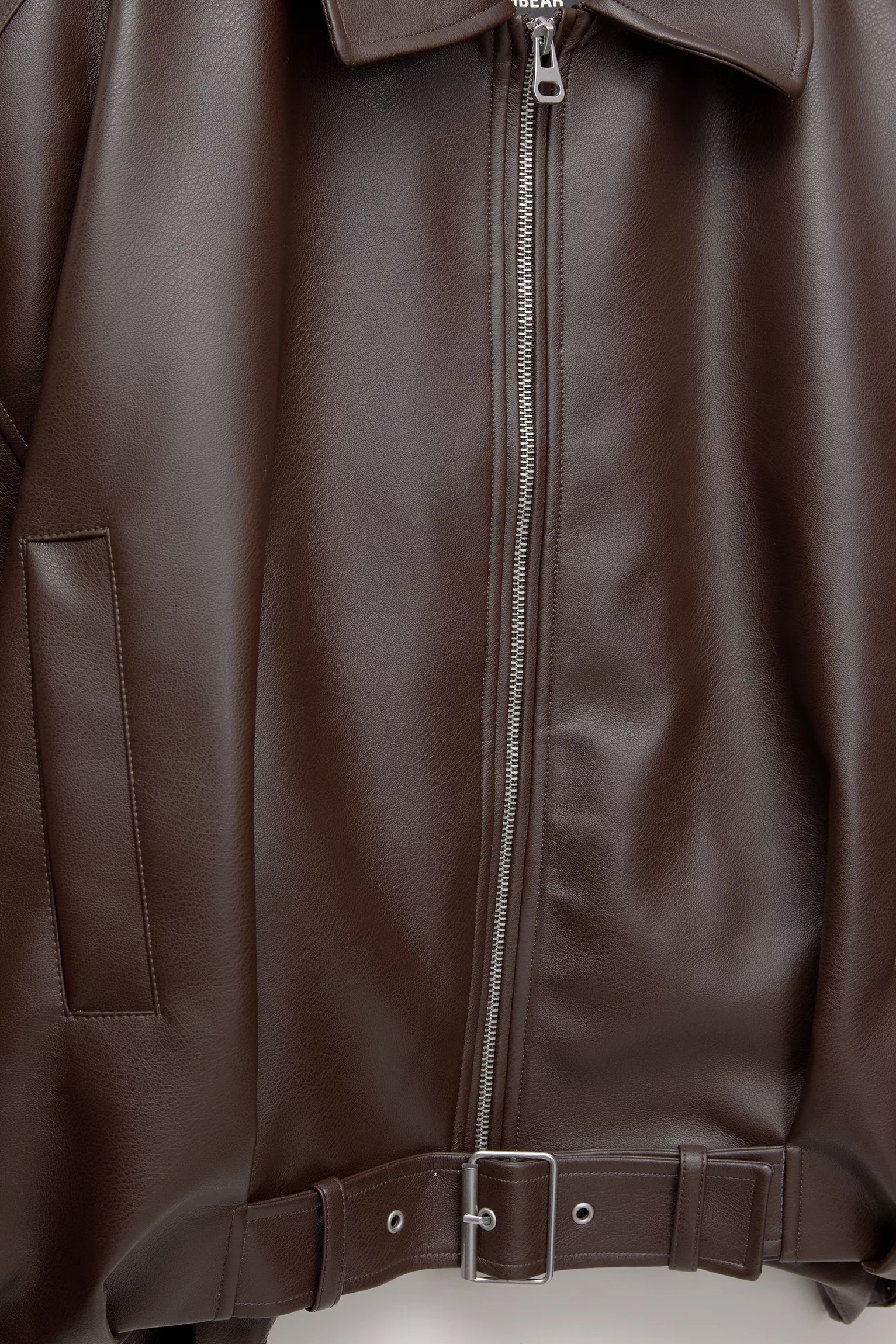 Bomber in similpelle - Marrone
